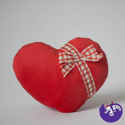 Мягкая игрушка Сердце праздничное красное 31 см