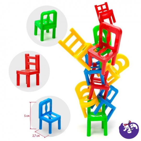 Настольная игра «На 4 ногах», 18 стульев, 8 цветов  7722463