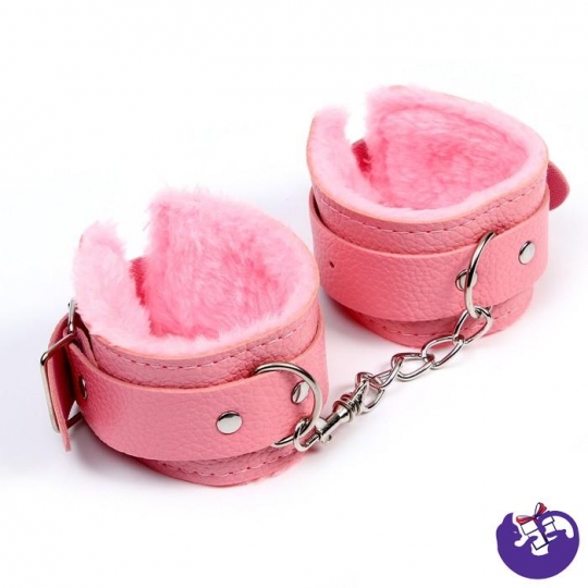Аксессуар для карнавала- наручники, цвет розовый   9100147