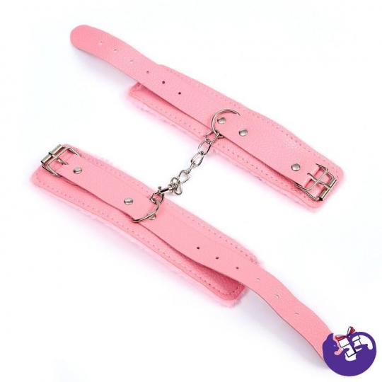 Аксессуар для карнавала- наручники, цвет розовый   9100147