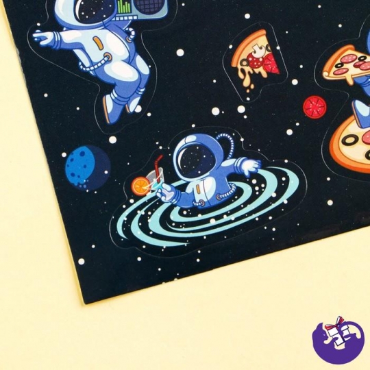 Наклейки бумажные «Космос», 11 × 16 см   7181865