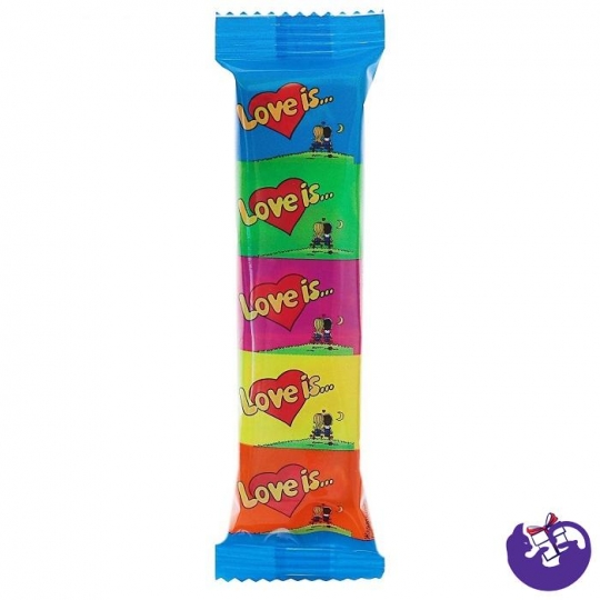 Жевательная резинка Love is Микс 5 в упаковке, 21 г   4208123